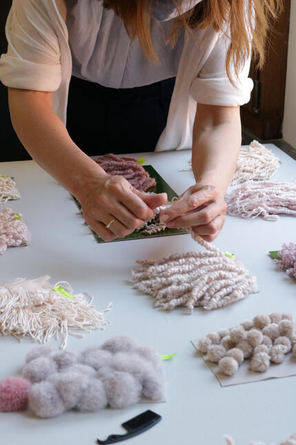 Mosses: A Lush Lexicon - wool samples